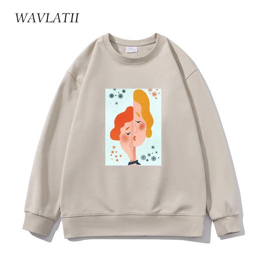 Women Fashion Printed Cotton Sweatshirts